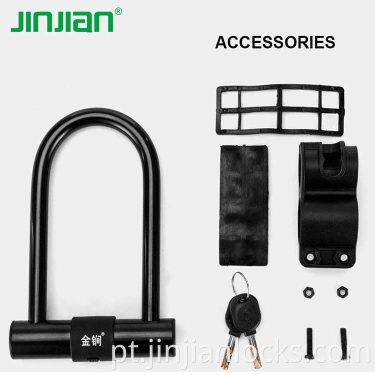 Hot Sale aço carbono aço de zinco Cilindro Bicicleta E Bike U Lock Lock Lock